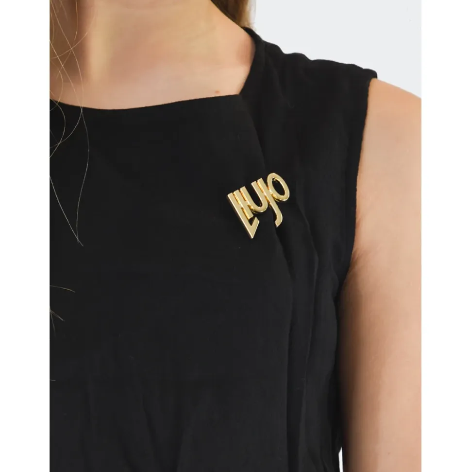 Abito tinta unita elegante con zip posteriore
