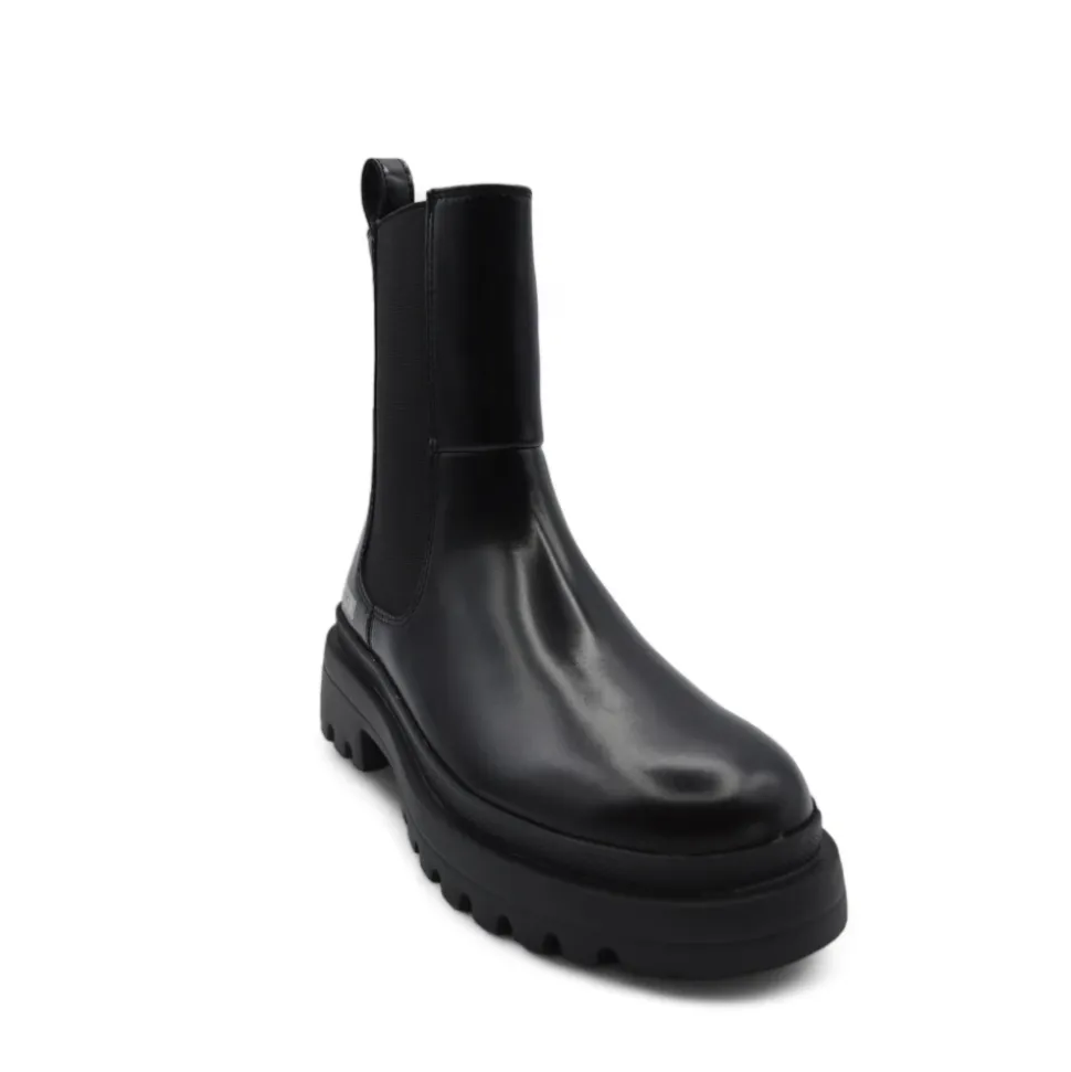 Abrasive Leder-Stiefeletten