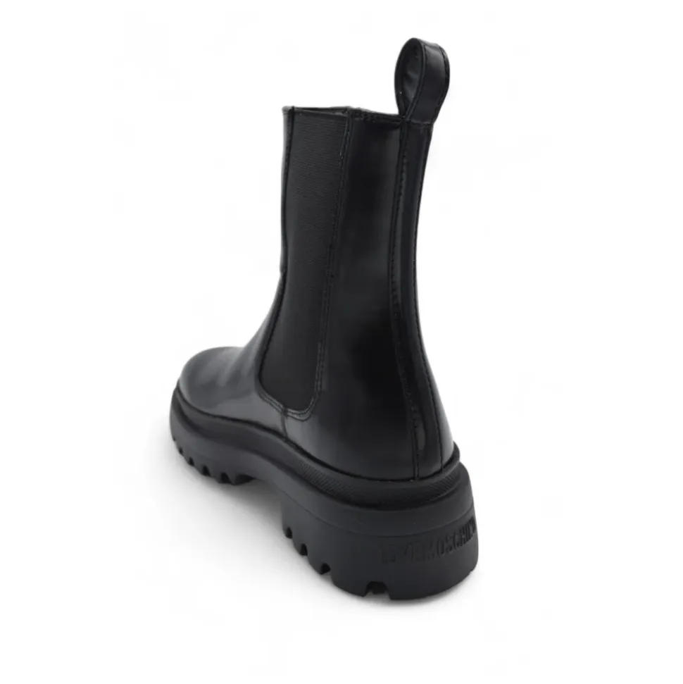 Abrasive Leder-Stiefeletten