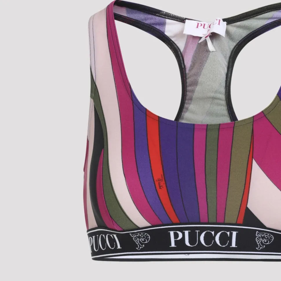 Abstract Stripe Racerback Sport-BH