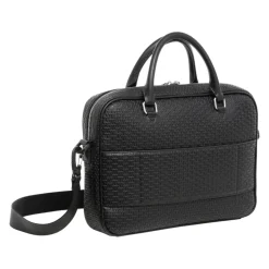 Aktentasche mit Logo-Muster und Verstellbarem Riemen