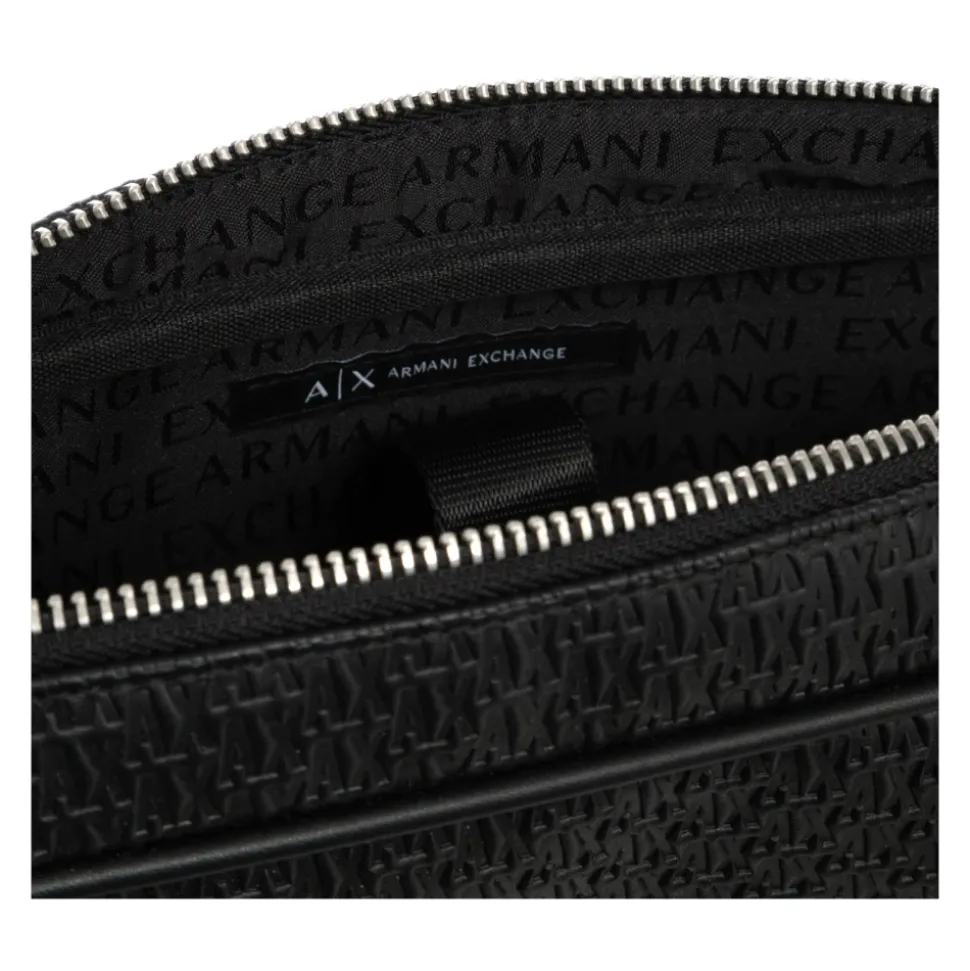 Aktentasche mit Logo-Muster und Verstellbarem Riemen