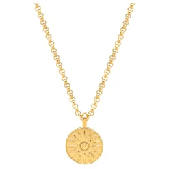 Ancient Sun Pendant Necklace