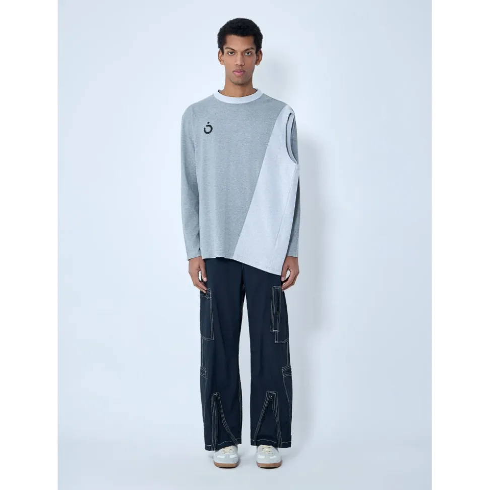 Asymmetrisches Langarmshirt