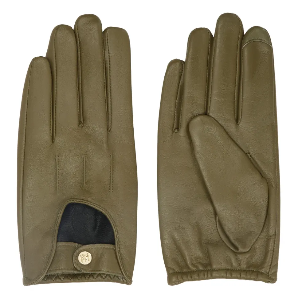 Ausgeschnittene Lederhandschuhe