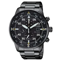 Aviator Chrono Stahl Schwarz