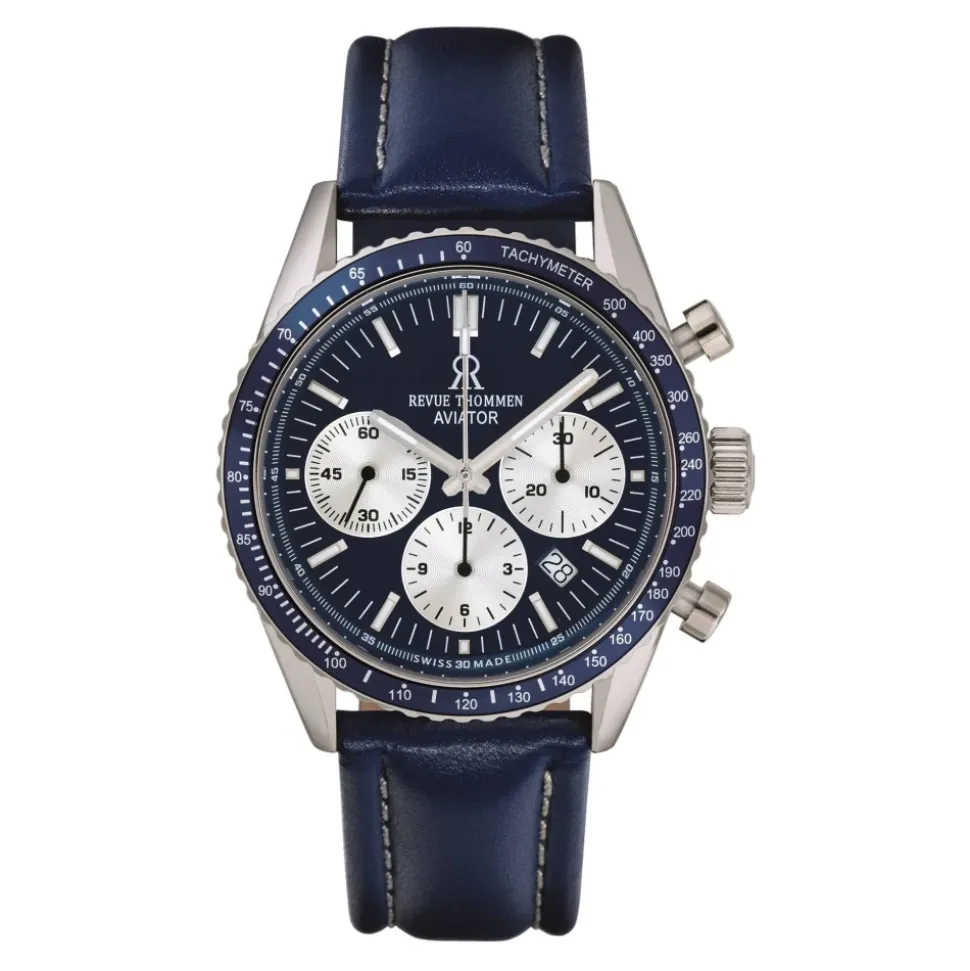 Aviator Chronograph Lederuhr