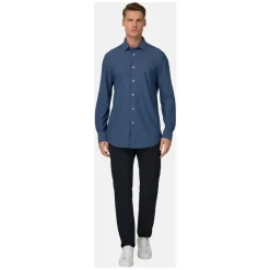 B Tech Slim Fit Stretch Polyamid Hemd