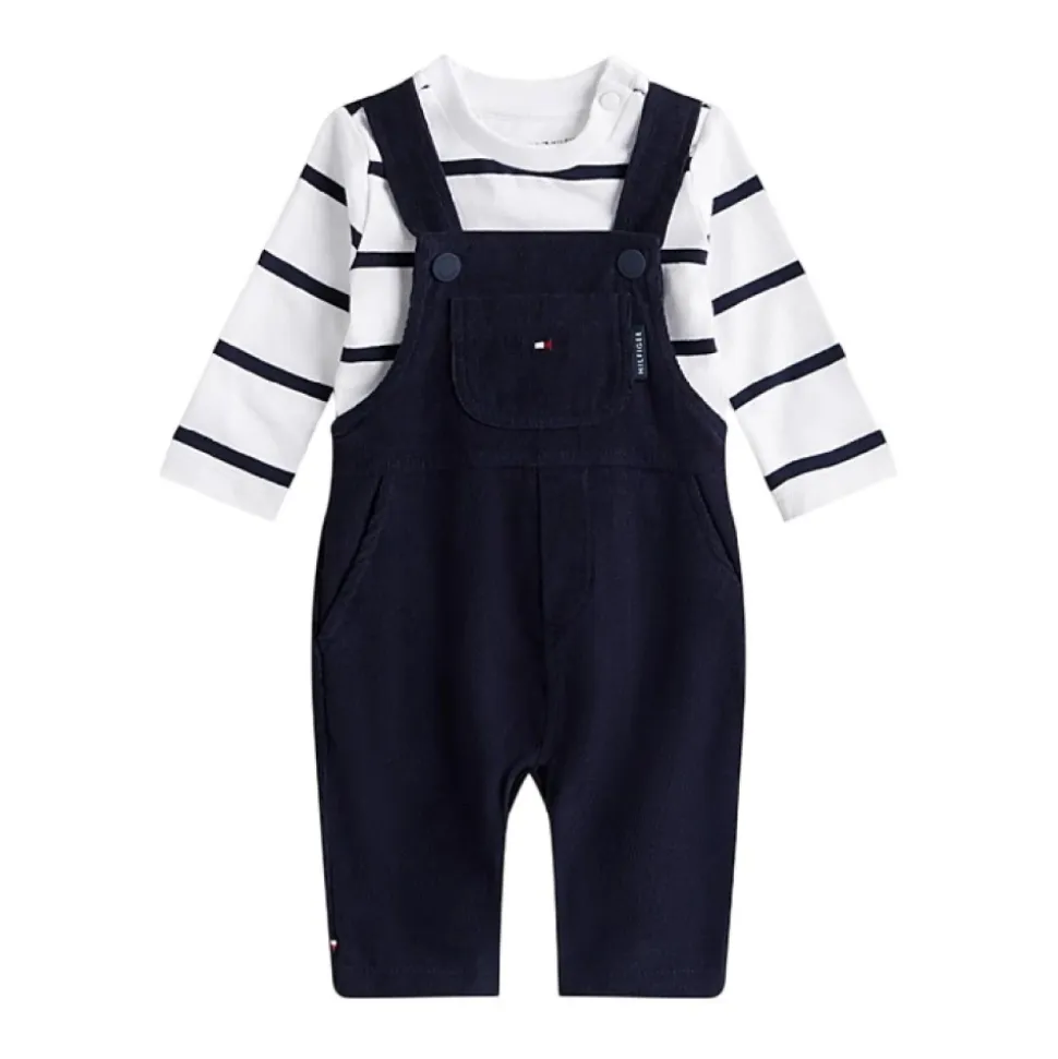 Baby Cord Latzhosen Set