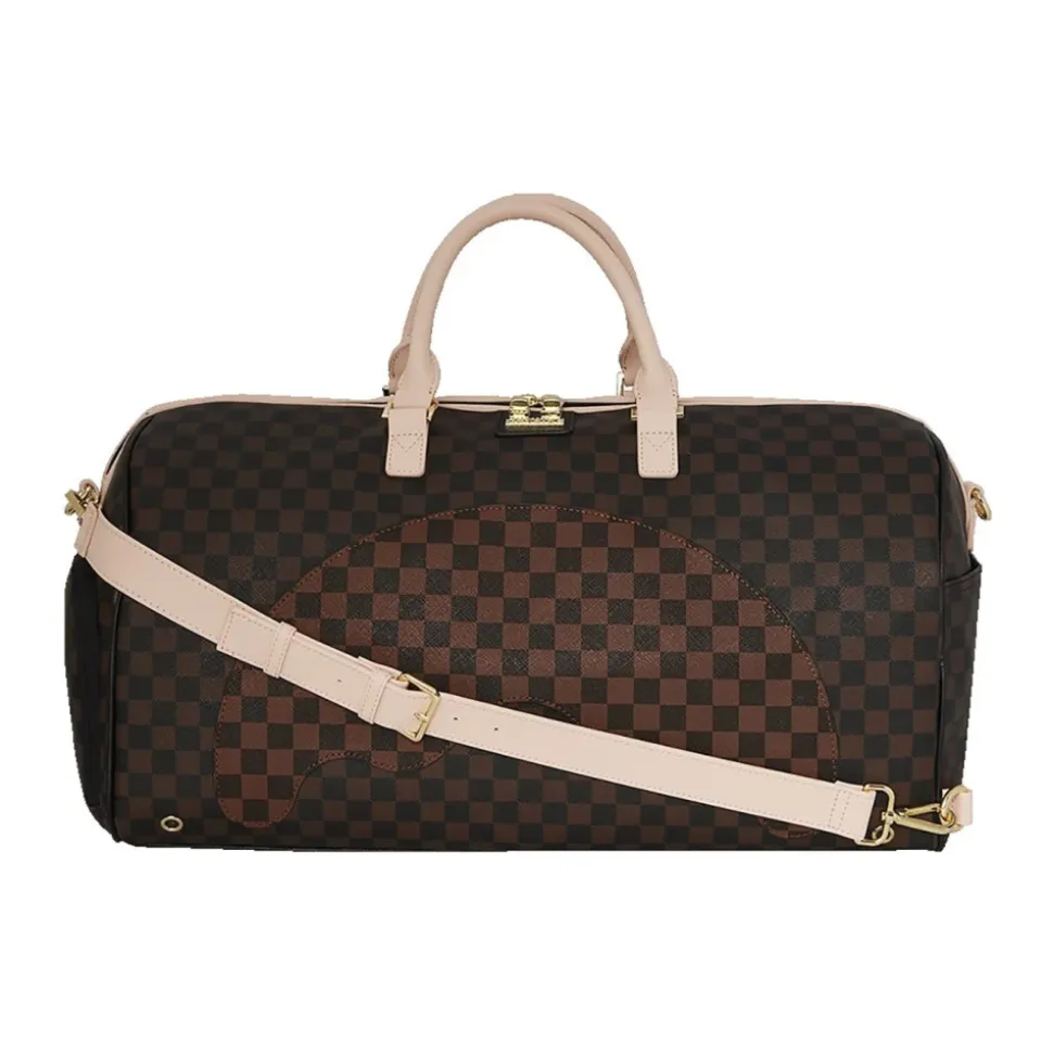 Bandolero Nouveau Duffle Tasche Braun Kariert