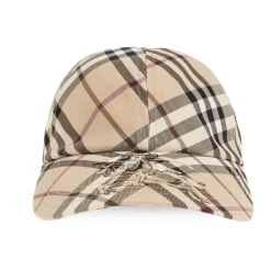 Baseballkappe mit Check-Motiv und EKD-Stickerei