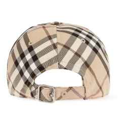 Baseballkappe mit Check-Motiv und EKD-Stickerei