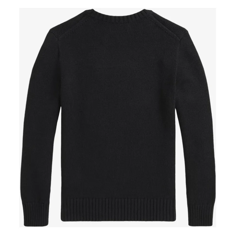 Baumwoll Crew Neck Polo Bear Pullover