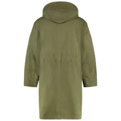 Baumwollparka mit Linsendetail