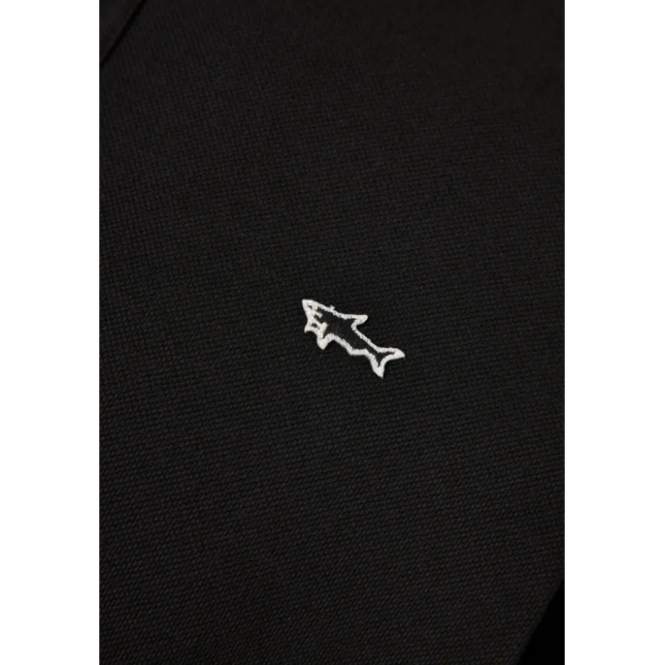 Baumwoll-Polohemd mit gesticktem Logo
