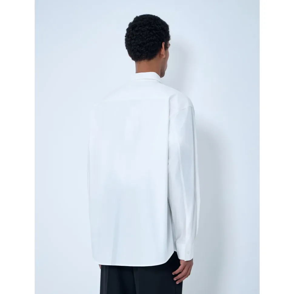 Baumwoll-Popeline Button-Down-Hemd