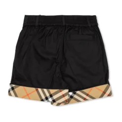 Baumwollshorts mit umgeschlagenen Bündchen