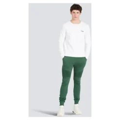 Baumwoll-Sweatpants mit flockigem Paris-Logo