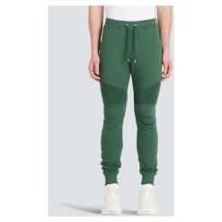 Baumwoll-Sweatpants mit flockigem Paris-Logo