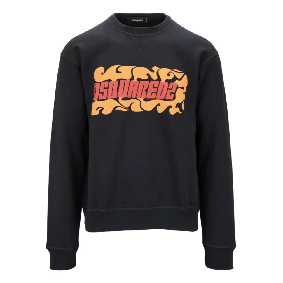 Baumwoll-Sweatshirt mit Grafikprint