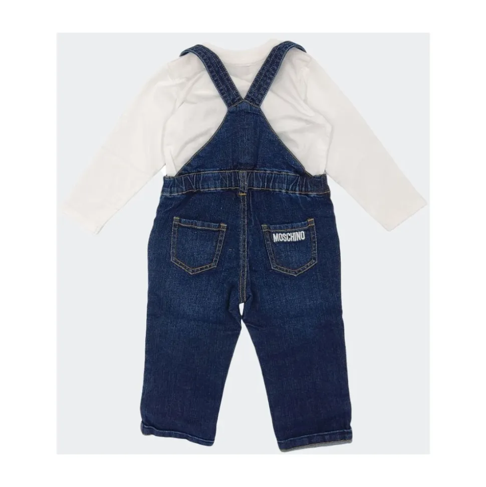 Baumwoll-T-Shirt und Overalls Set