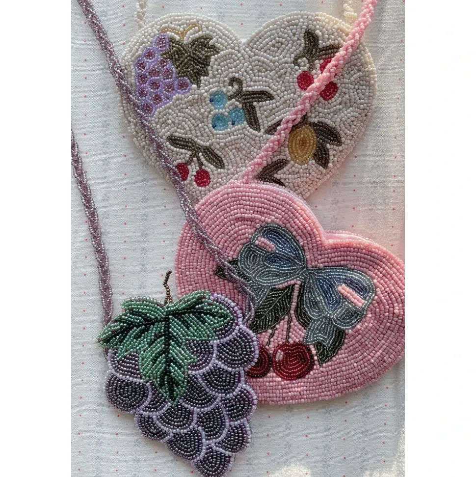Beaded Heart Bag