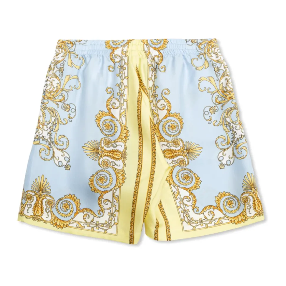 Bedruckte Shorts aus Seidentwill