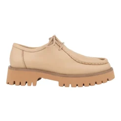Beige Loafers mit Gummisohle
