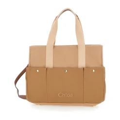 Beige Wickeltasche mit Fasciatoio