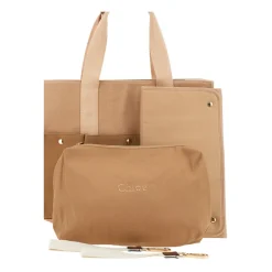 Beige Wickeltasche mit Fasciatoio