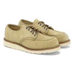 Beige Wildleder Oxford Schnürschuhe