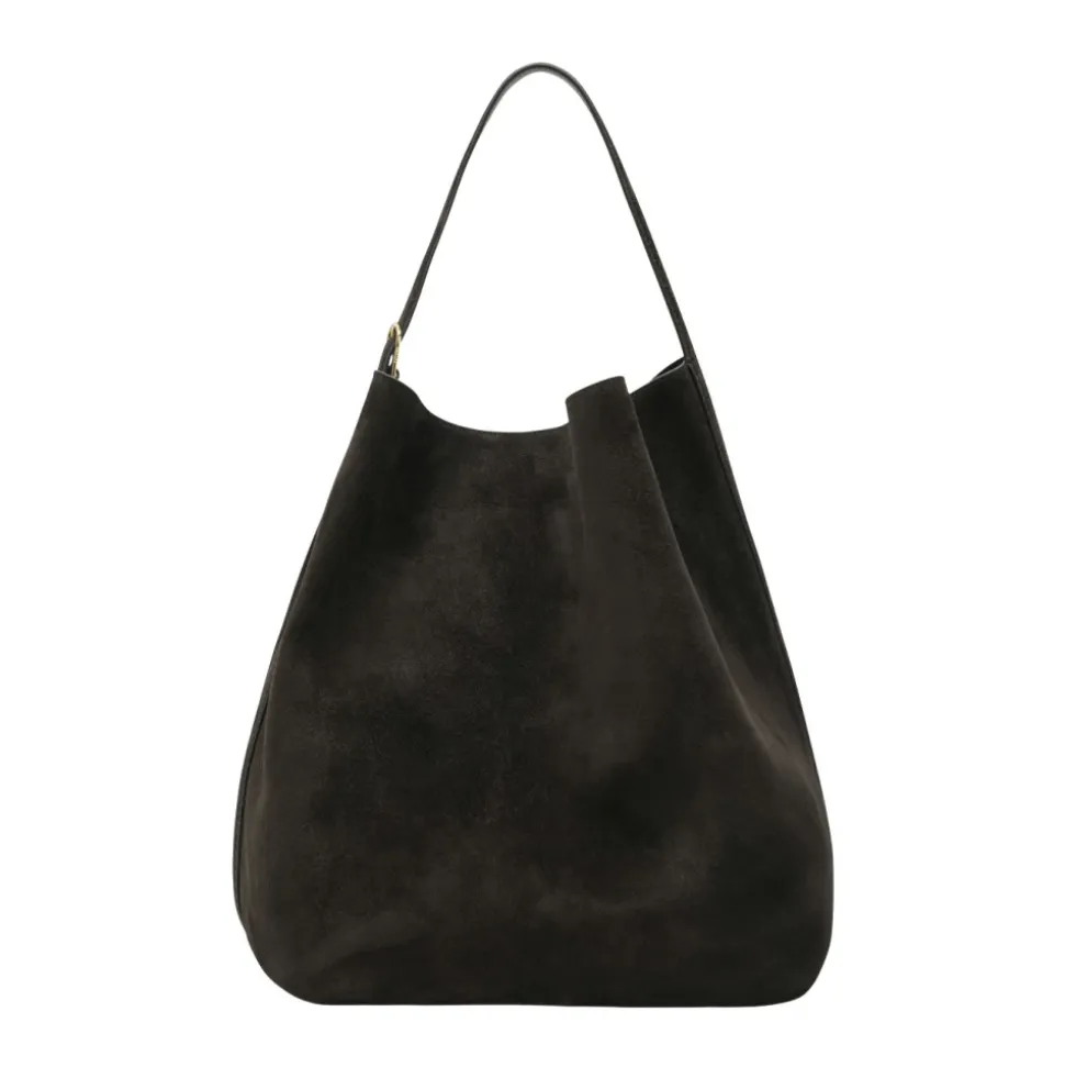 Belted Suede Tote