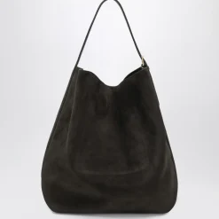 Belted Suede Tote