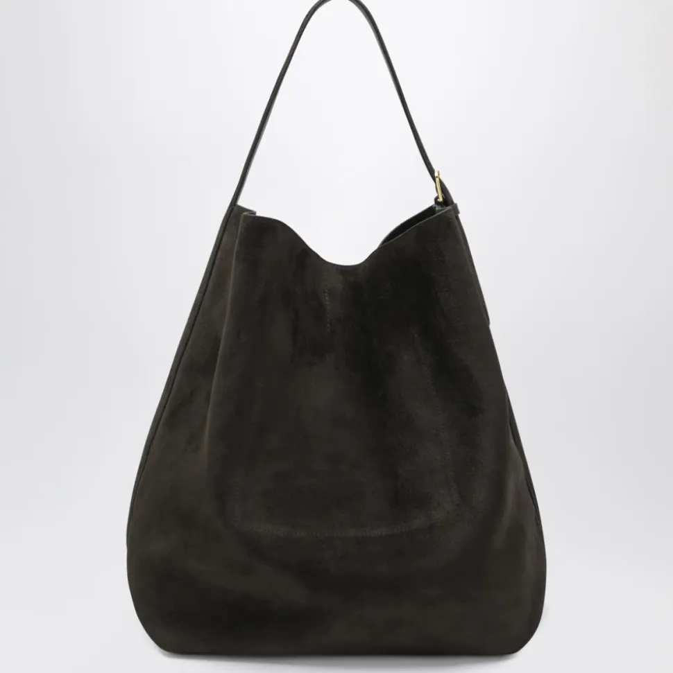 Belted Suede Tote