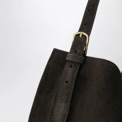 Belted Suede Tote
