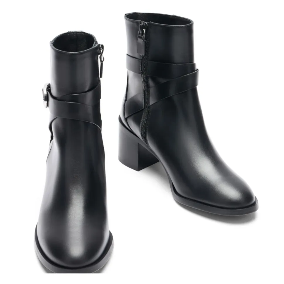 Belted Zip Bootie