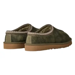 Bequeme Wildleder Hausschuhe in Burnt Olive