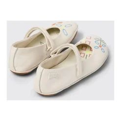 Bestickte Lederballerinas