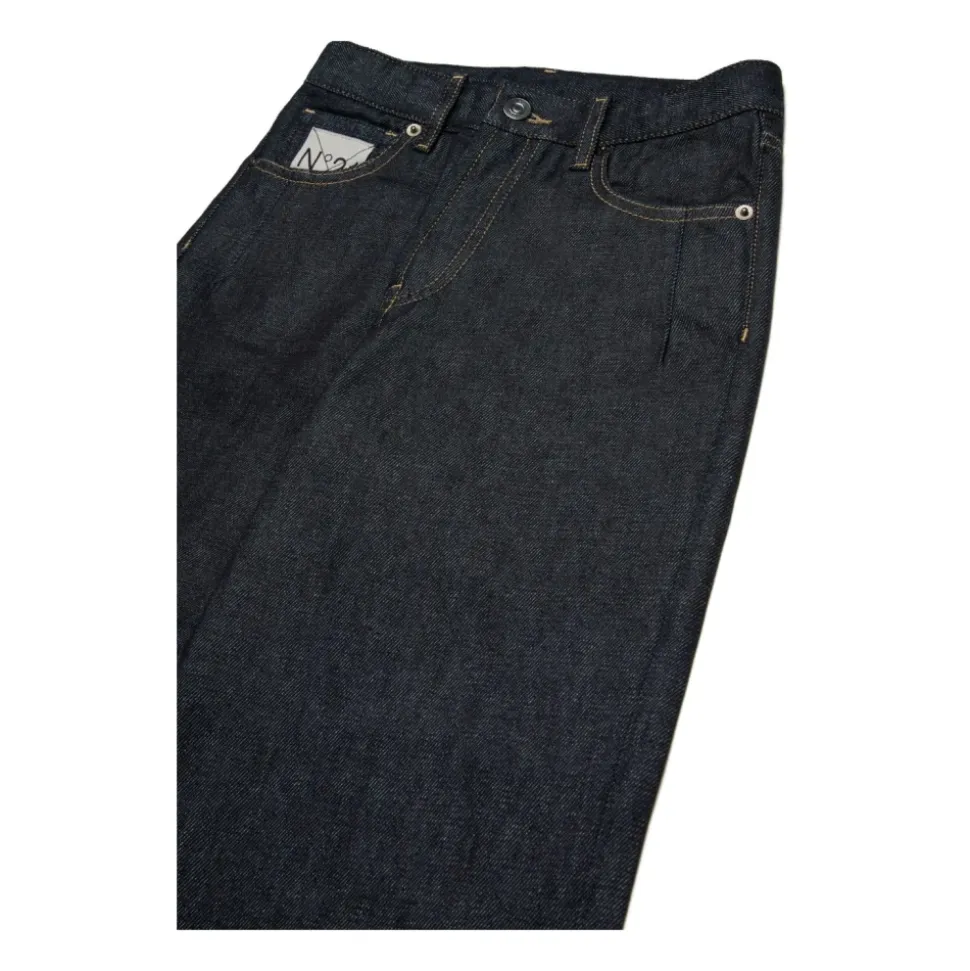 Bestickte Navy Blue Kinderjeans