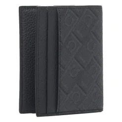 Bi-Fold-Geldbörse mit silbernem Logo