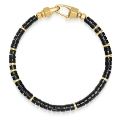 Black Onyx Heishi Armband