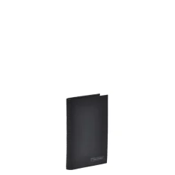 Black tumbled leather wallet