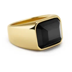 Black Zircon Signet Ring