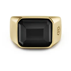 Black Zircon Signet Ring