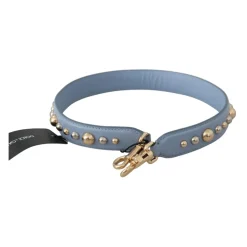 Blau Leder Schulterriemen Handtasche