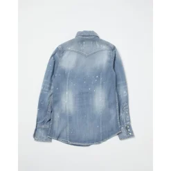 Blau Paint Splatter Hemd für Kinder