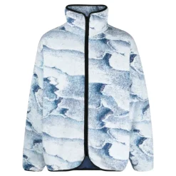 Blaue Abstrakte Jacke
