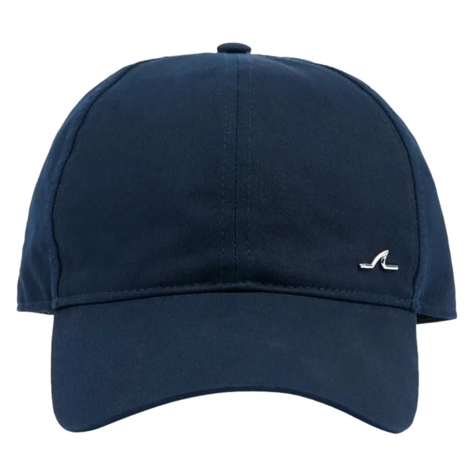 Blaue Baumwoll-Baseballkappe mit Haifischflosse