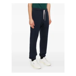 Blaue Baumwollhose