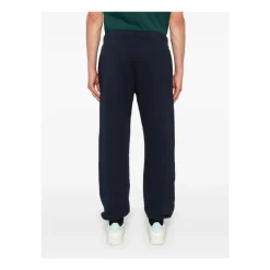 Blaue Baumwollhose